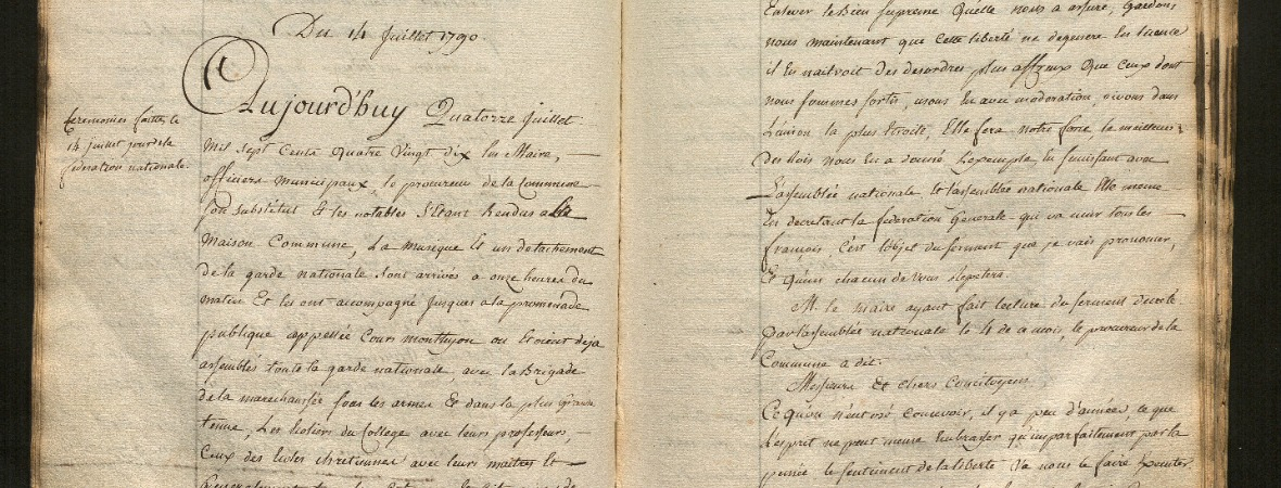 Délibération/14 juillet 1790